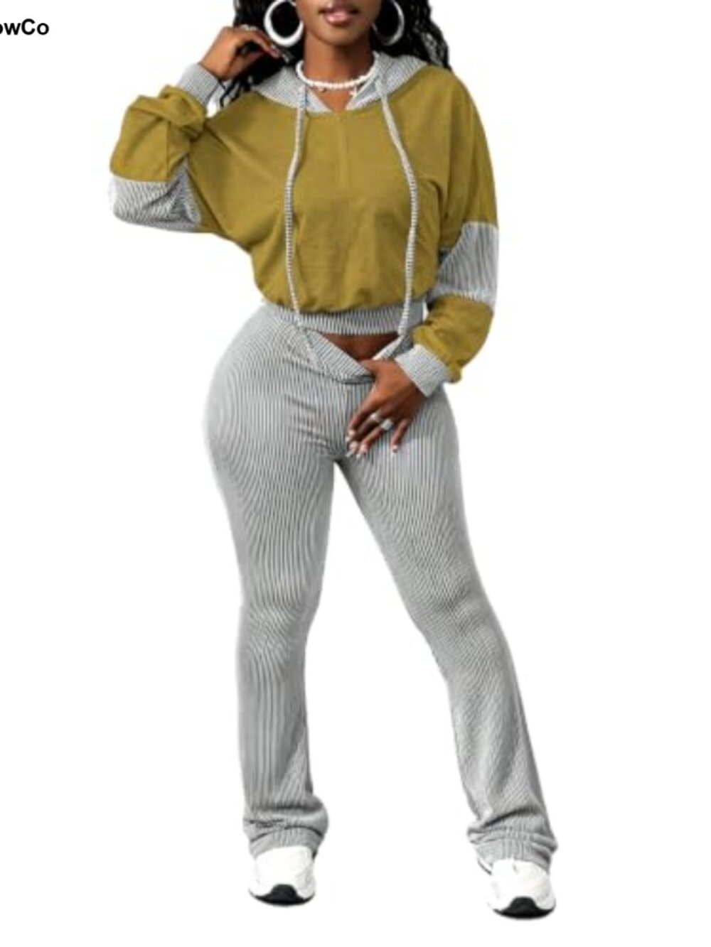 2 Piece Sweatsuit Set Hoodie Jogger Cotton Blend Lounge Tracksuit